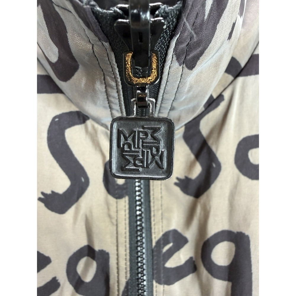 Mycra Pac Now Raincoat Jacket City Print US 1X Brown Black Reversible Full Zip - Picture 3 of 8